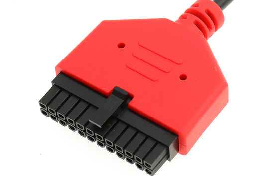 자동차를 위한 Oem / 오디엠 서비스와 빨간 24 awg 와이어 장치 어셈블리