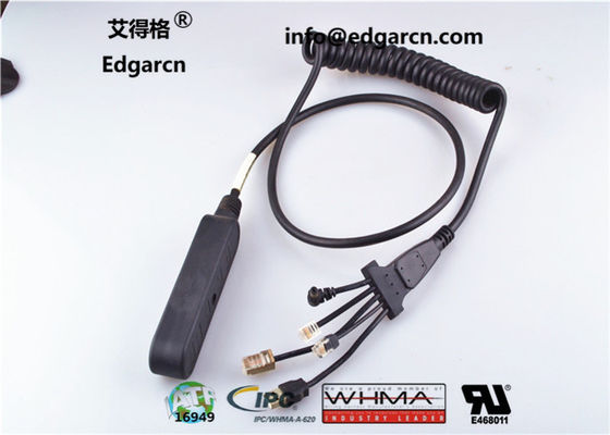 Verifone 검정색 데이터 전송 케이블 Pvc 자료 with Ce 승인 8-0736-80 Vx810