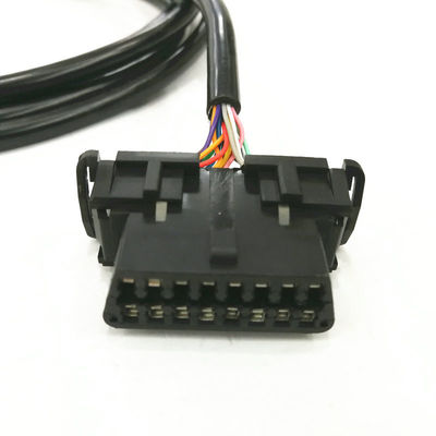 자동차 부품 Obd2 커넥터 케이블 블랙 색상 Iatf16949 인증