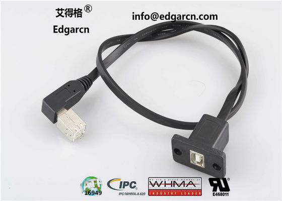 맞춤형 데이터 통신 케이블 인쇄 / 어댑터 와이어 Usb B 유형 Usb B 유형