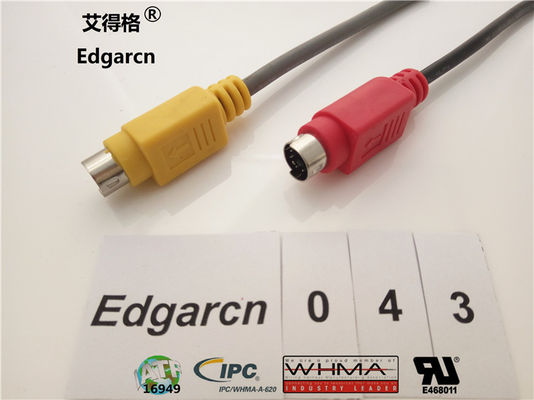 데이터 전송 Din 전원 케이블, 산업용 맞춤형 케이블 어셈블리 Rj45 Cat5 Male