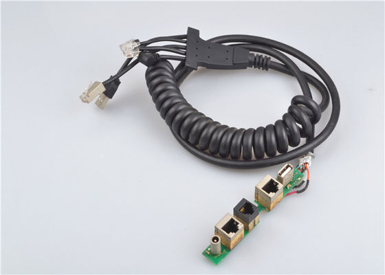 2 개의 귀 자료 전송 케이블, Usb 2.0 유형 여성 플라스틱 사출 성형