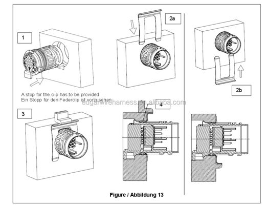 3-1719887-1 Connector for CYLINDER HEAD Wiring Harness with Customized Length Automotive Cable Assembly